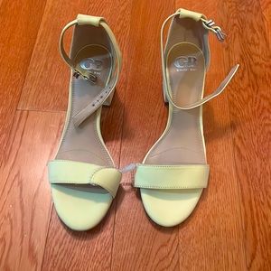 Pale Yellow Gianna Bini Block Party Heel